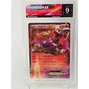 Houndoom EX 009/059 graded 9 Pokemon Japanese Red Flash 2015